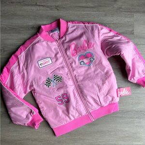Barbie Girls 10/12 Pink Bomber Jacket